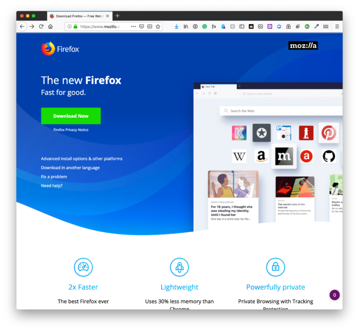 Private Web Browsing: Firefox