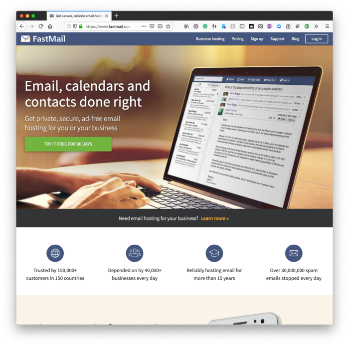 Email Privacy: FastMail