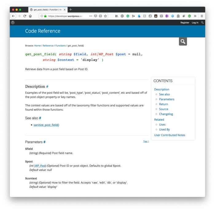 Functions in Place of Globals: get_post_field