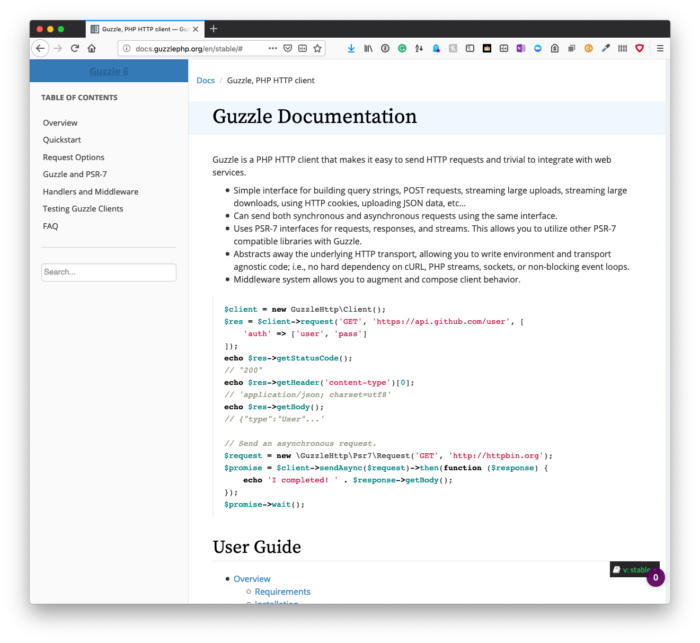 Structuring API Functionality: Guzzle