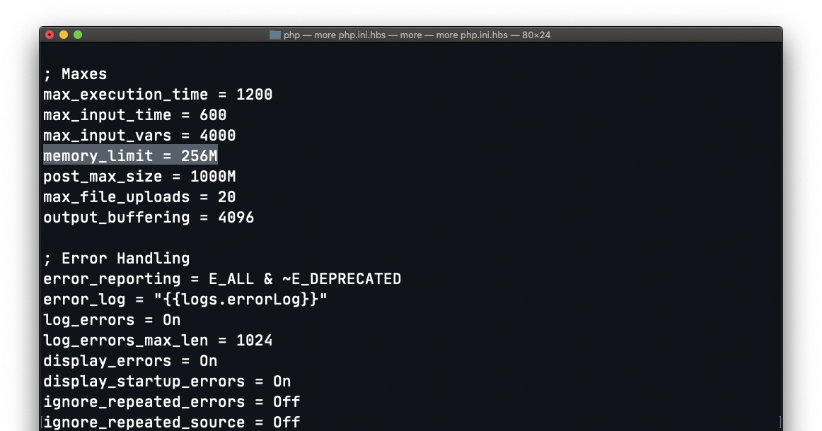 Set limit php