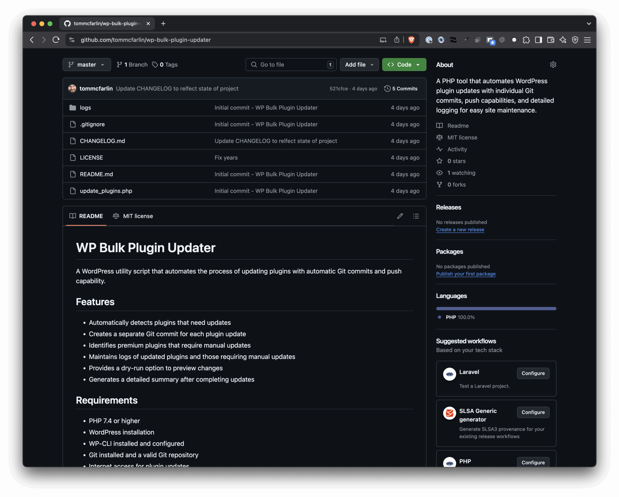 WP Bulk Plugin Updater: Automate Updates | Tom McFarlin